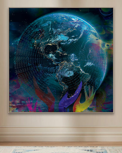 the three pillars of the world [metal art print]
