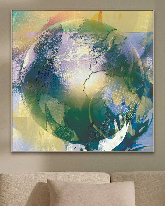 the three pillars of the world [metal art print]
