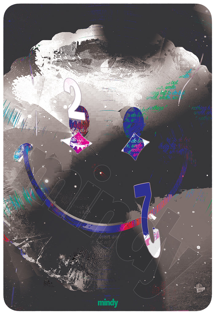 two of smiles [metal art print]