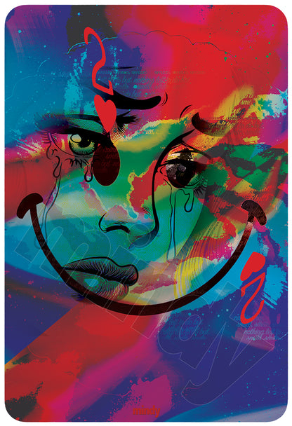 two of smiles [metal art print]