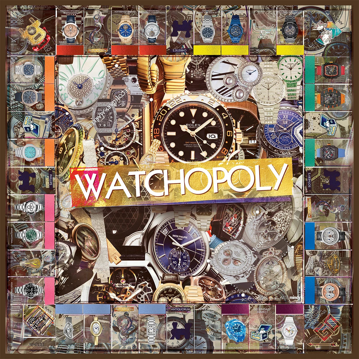 watchopoly (collect watches) [metal wall art]
